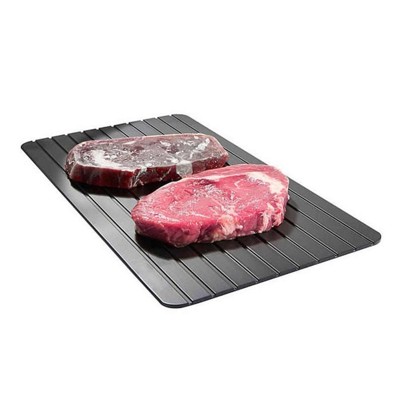 1pc snel ontdooiplaten, snel ontdooien van bevroren vlees, vis, zeevruchten, snel ontdooien van borden, keukengadgets en gereedschap: S