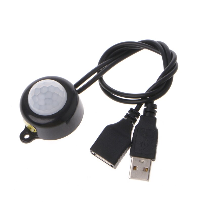 USB LED Light Strip Schakelaar DC5-24V Menselijk Lichaam Infrarood PIR Motion Sensor Switch Zwart/Wit Rental &