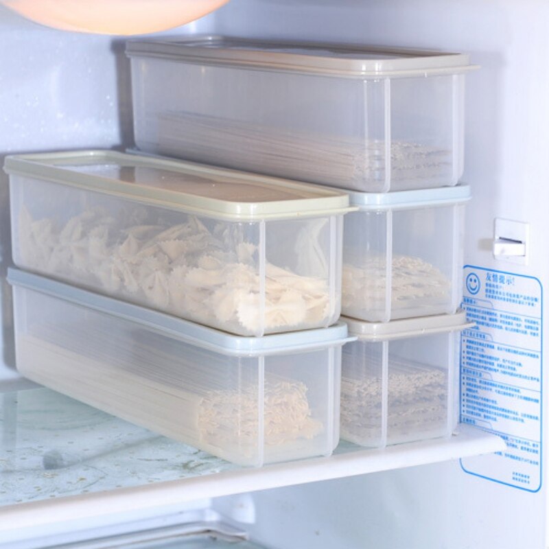 PRETYZOOM 3-Piece Pasta Storage Containers - Airtight Food Canisters With Measuring Lids