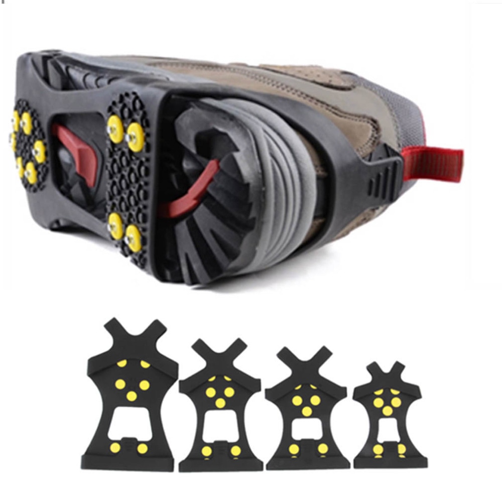 1 paar kampeerklimmen ijs stijgijzers antislip ijs sneeuw wandelschoenen spike grip beschermend gereedschap outdooruitrusting
