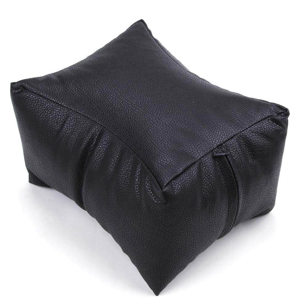 Almohada de mesa para uñas, soporte de cojín para manicura y pedicura, reposabrazos de escritorio, herramientas profesionales para uñas de PU suave: Black