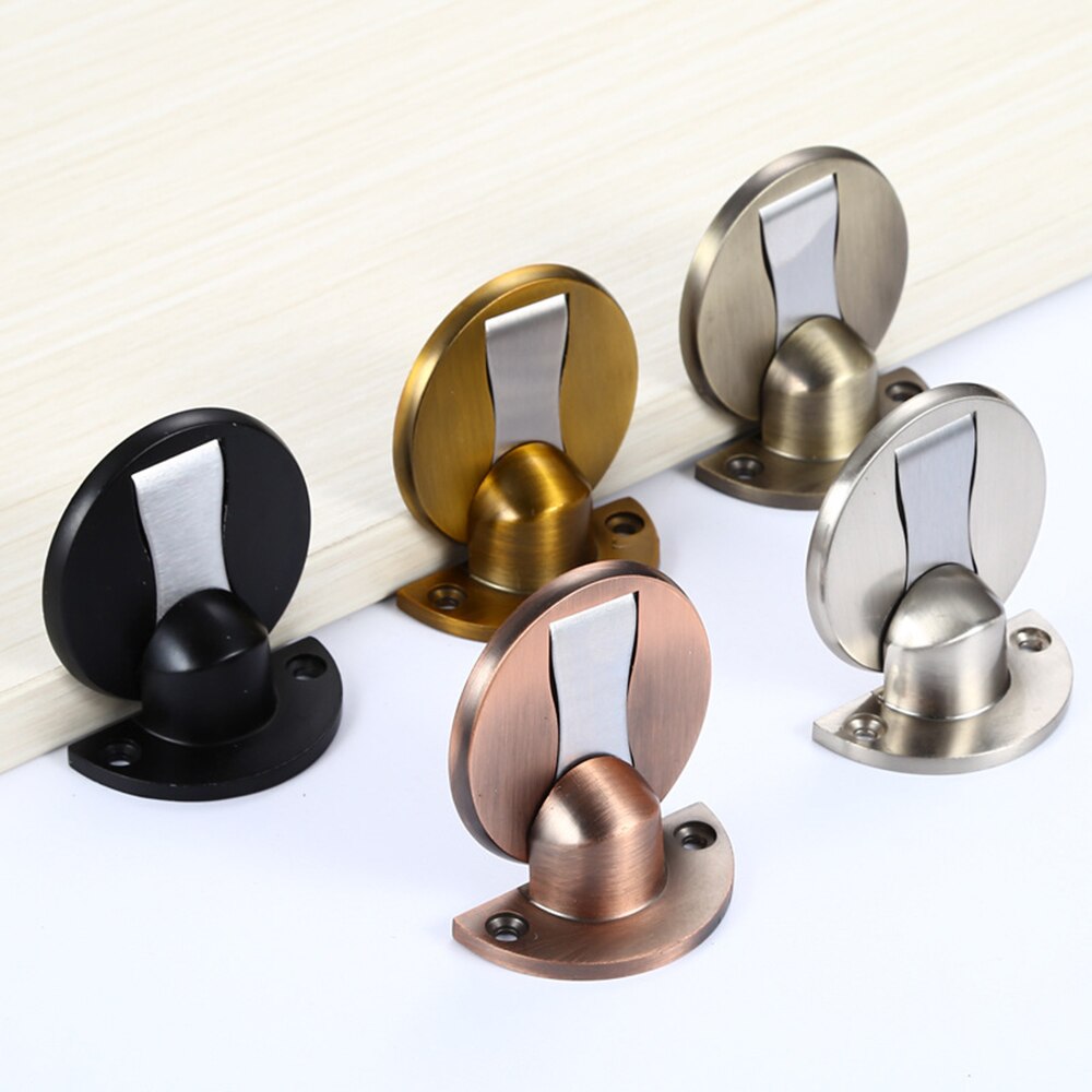 Magnet Door Stops Magnetic Door Stopper Non-punch Door Holder Hidden Doorstop Furniture Door Hardware Home Improvement