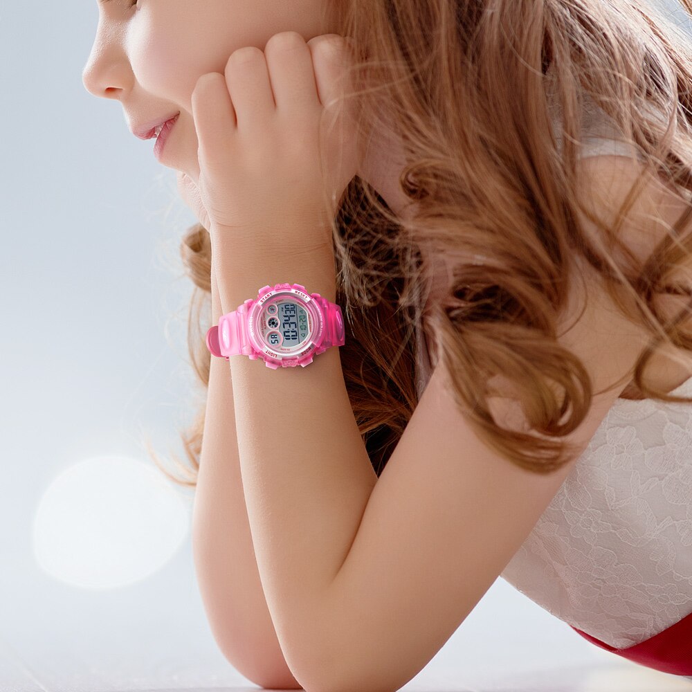 SKMEI Sport Kinderen Horloge Stopwatch Chronograaf Elektronische Horloges Kids Horloge Luxe Waterdicht Wekker