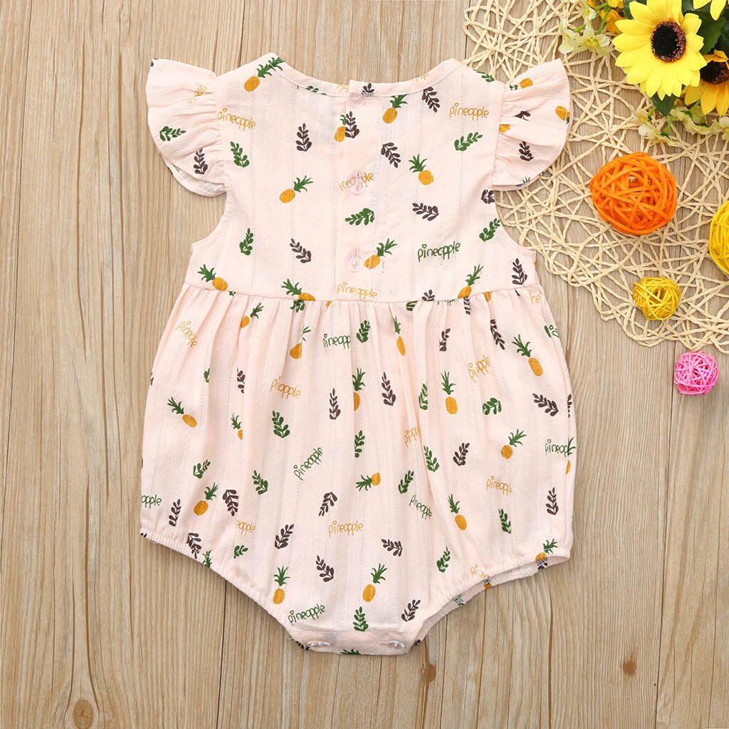 Baby Jongens Meisjes Rompertjes Ananas Print Jumpsuit Kleding Baby Meisje Romper Zomer Baby Jumpsuit Pasgeboren