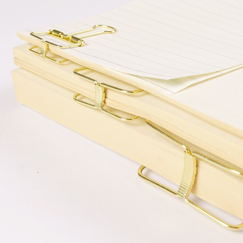 1pc mini papirvarer udhulet ringbind clips papir clips noter brev notes bog clips gør det selv bogmærke papirvarer