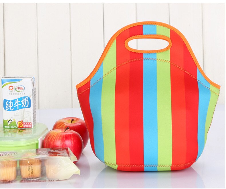 Waterdichte Lunch Tas Voor Vrouwen Kinderen Mannen Cooler Lunchbox Tas Tote Canvas Lunch Tas Isolatie Pakket Draagbare: style6