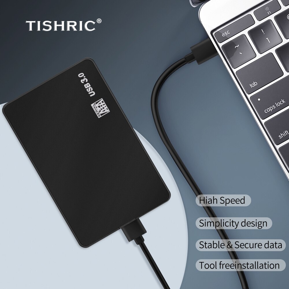 Tishric 2.5 tum usb 3.0 hdd fodral sata till usb hdd hölje hårddiskfodral för hårddisk extern hårddisk box stöd 8tb