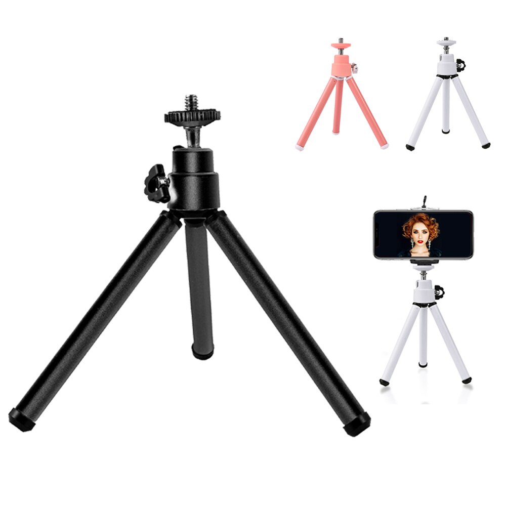 Portable Flexible Support De Trépied de Téléphone Portable Extensible Monopode Selfie Stabilisateur Support pour Mini Caméra avec Téléphone Clip De Fixation
