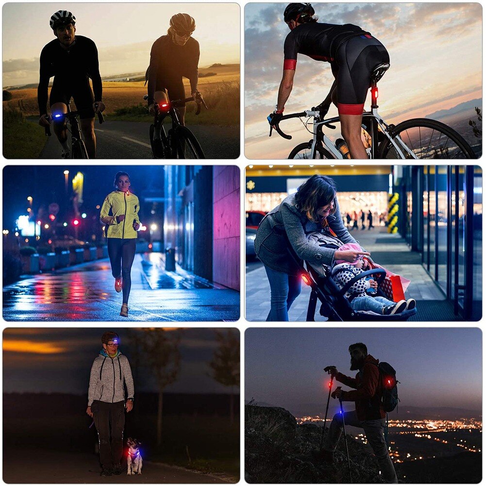 Bike Tail Light, USB Rechargeable Running Light, Hiking And Walking, Ultra Bright Bike Light With 5 Lighting Modes