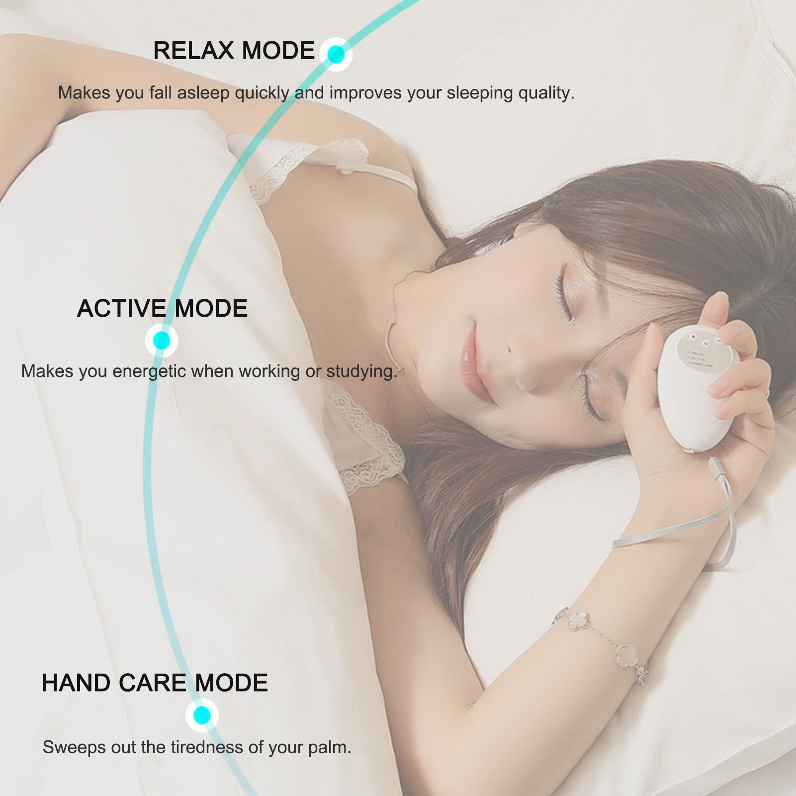 Micro-Stroom Intelligente Hypnose Instrument Draagbare Handheld Slapen Machine Slaap Steun Voor Bevorderen Diepe Slaap Oplaadbare