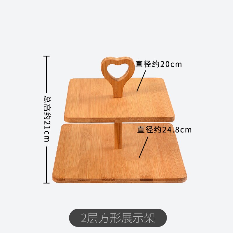 Multi-Layer Cake Pan Dessert Fruit Gedroogd Fruit Display Plaat Plank Restaurant Hotel Dienst Levert Thuis Desktop Opbergvak: B