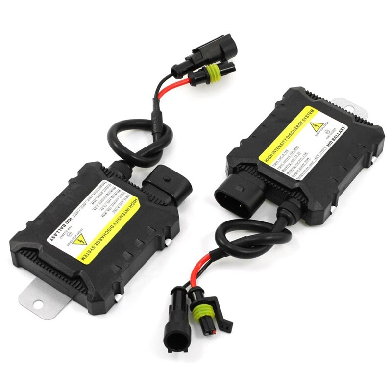 1 paire voiture HID xénon Mini Ballast 35W 10A 12V pour H1 H3 H7 H8 H9 H10 H11 & 200 pièces 6 pouces Nylon serre-câbles en noir et blanc