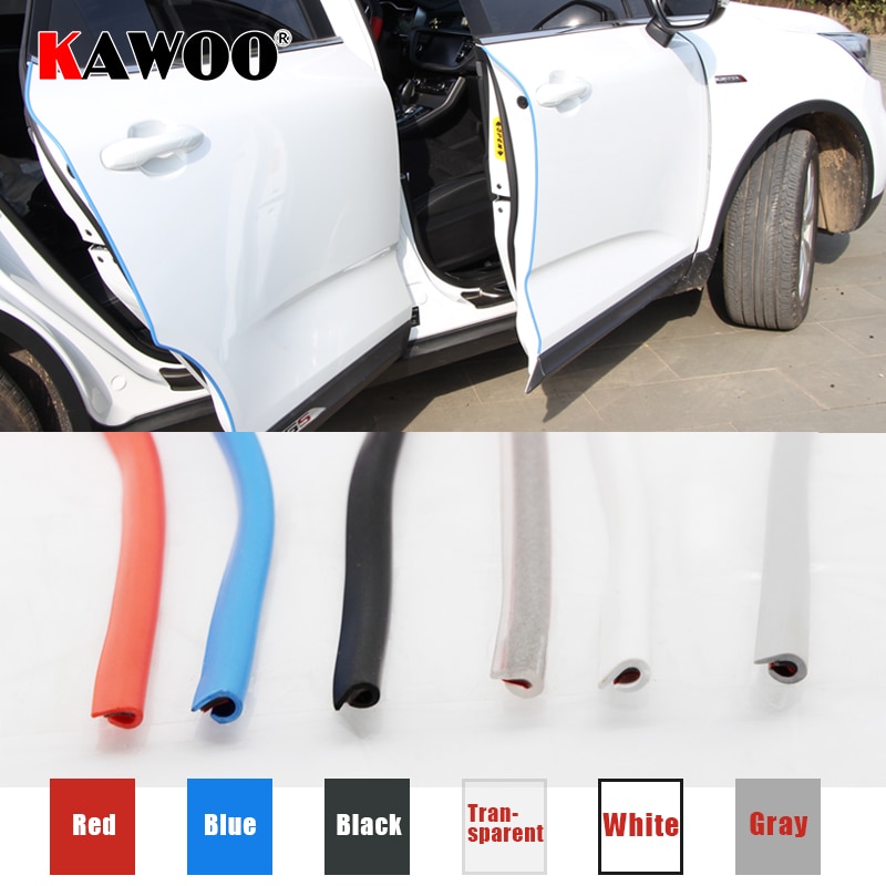 KAWOO Auto Deur Kant Edge Scratch Crash Strip Bescherming Sticker Auto-Styling Mouldings Voor Citroen C4 MK1 MK2 Aircross c2 C3 C5