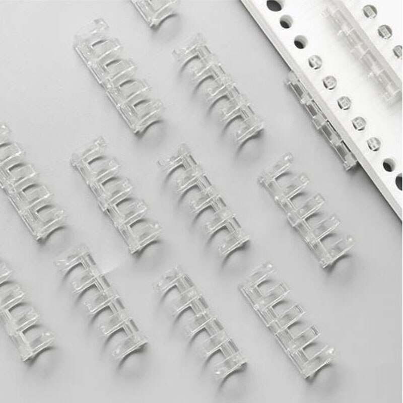 5 Pièces 5 Trous Anneau Reliure Spirale Matériel Album DE BRICOLAGE Anneaux 11mm de Reliure en plastique Pour A4 A5 A6 PAPIER Cahier de Fournitures de Bureau