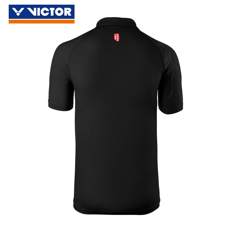 Victor Men Badminton T Shirts 100% Polyester Quick Dry Sportswear For China Open Clothes 80081