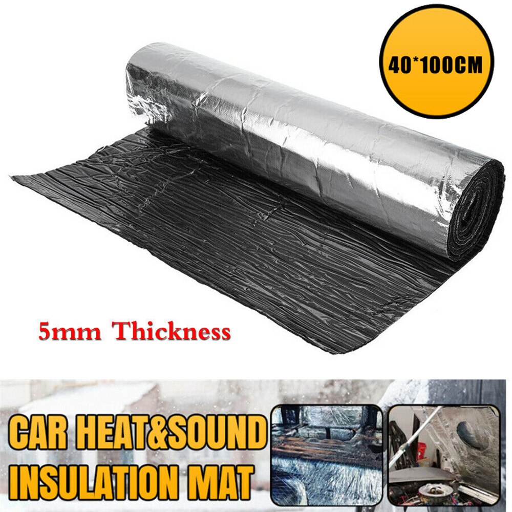 Voiture chaleur tapis son Deadener pièces remplacement 100*40cm 5mm moteur accessoire