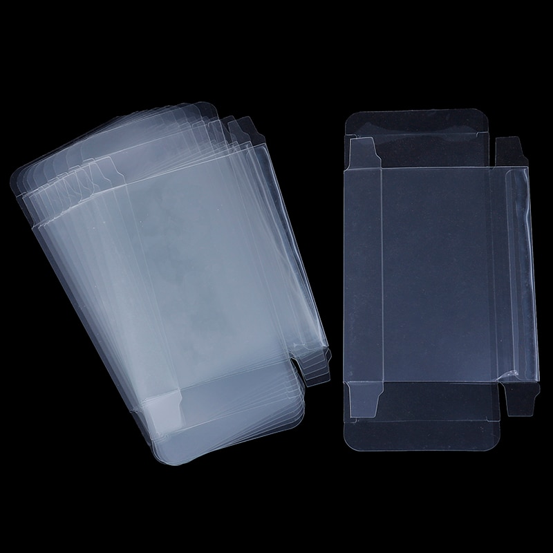 10 stks/partij Helder Transparant Karren Box Case Voor Nintend N64 Cartridge CIB Protectors