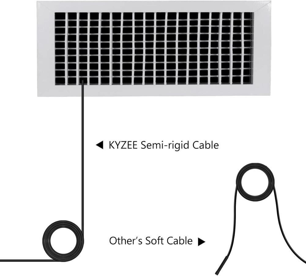 KZYEE 5.5mm Wireless Endoscope 1080P WiFi Borescope Inspection Camera IP67 Waterproof Snake Camera for Android&iOS Smartphone