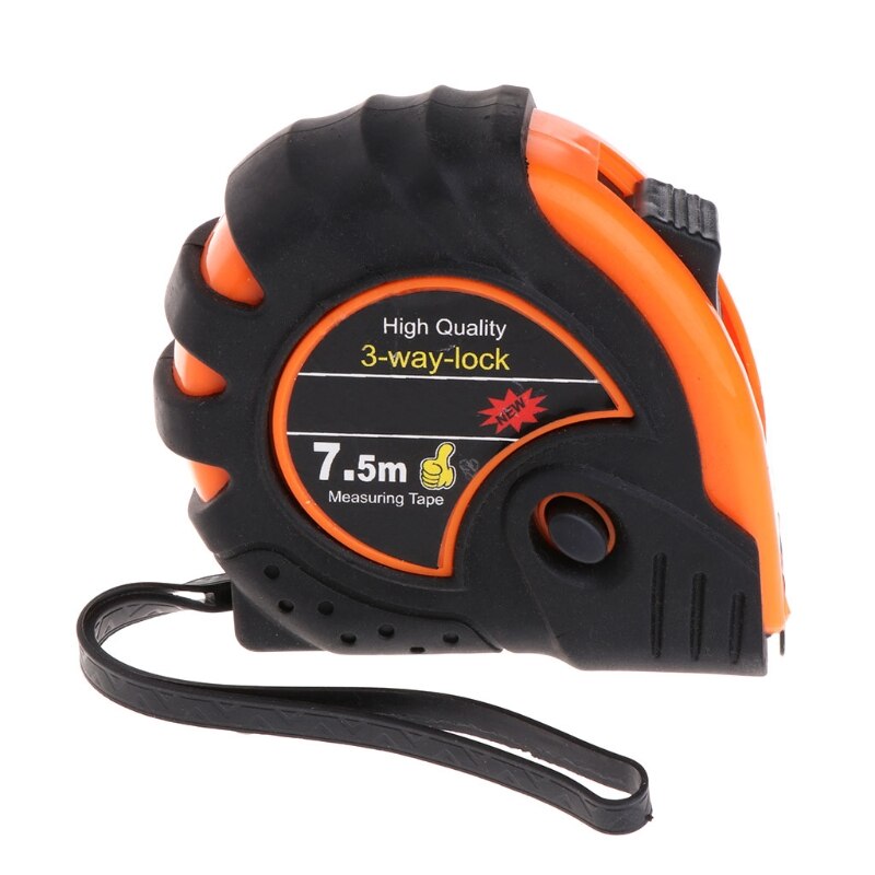 Retractable Tape Measure 3-Way-Lock Metric Rubber Measuring Tape