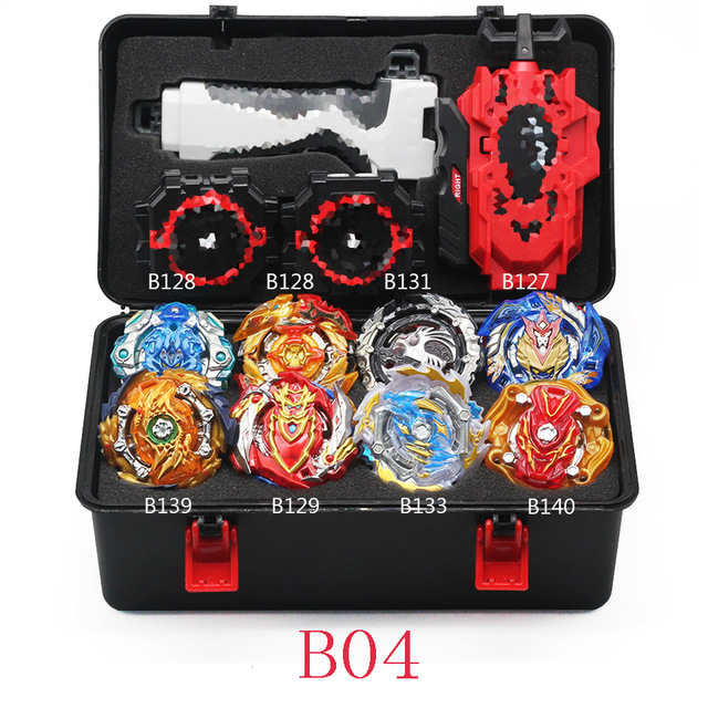 Originale Blayblade Top Beyblade Burst B-129 B125 con lanciatore Bayblade Bey lama metallo plastica fusione 4d giocattoli regalo per i bambini: B04