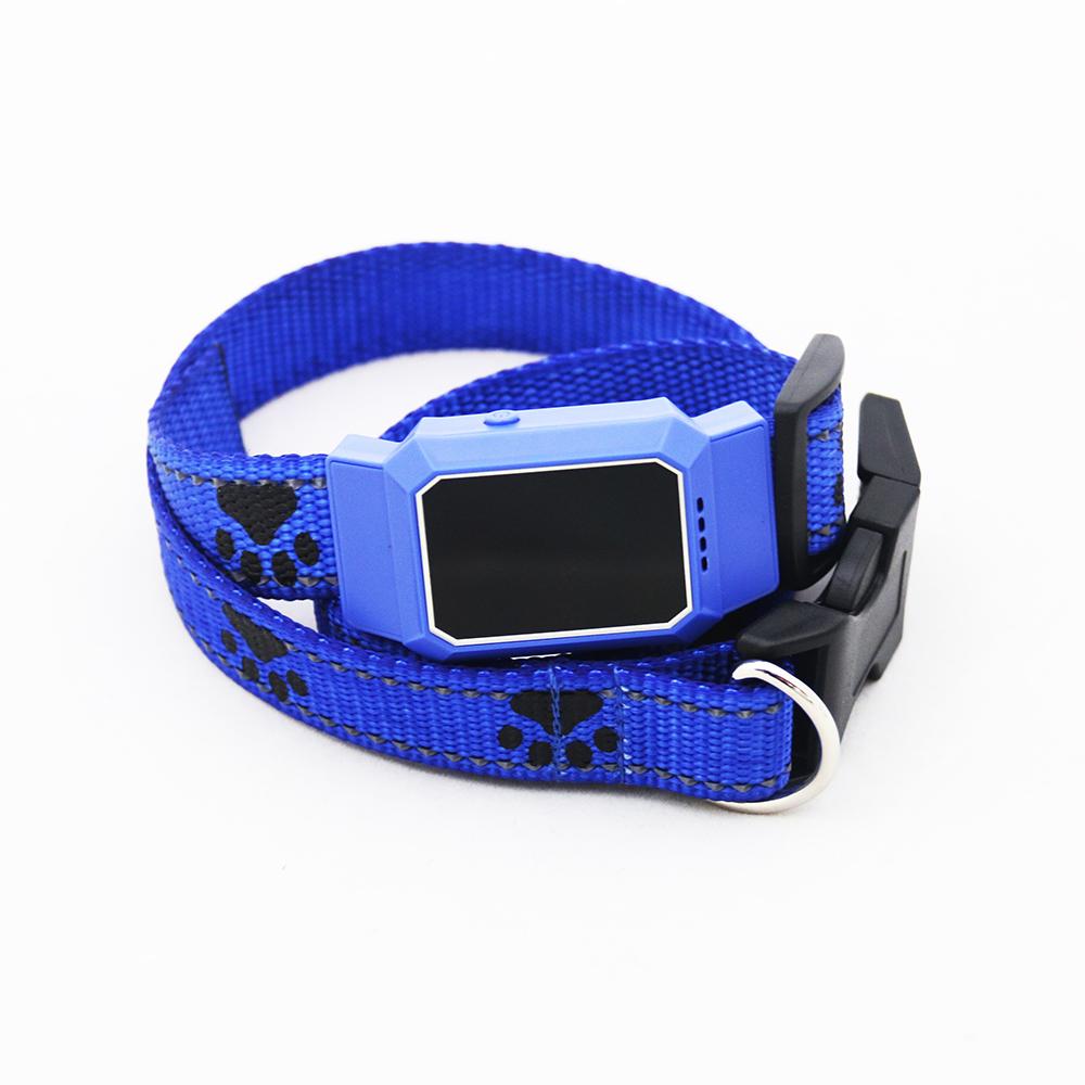 D35 Pet GPS GSM Tracker Dog Cat Real-time Tracking Collar Security Finder Locator: blue