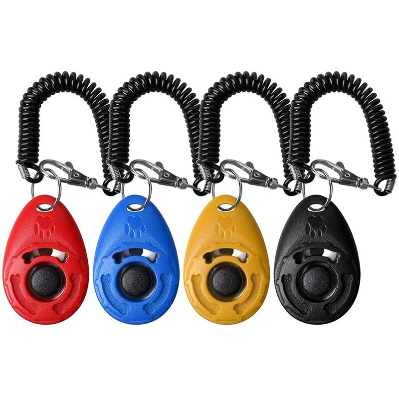 Pet Dog Training Clicker with Wrist Strap Dog Pet Training Clicker For Cats Puppy Birds Horses Behavioral Training Accessory