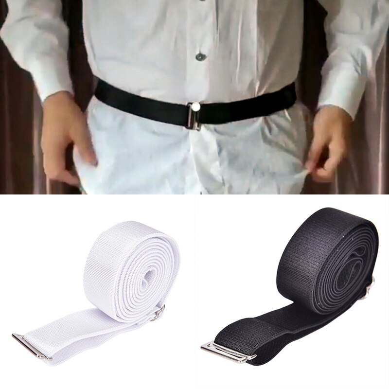 1pc Adjustable Shirt Belt Band Holder Casual Polyester Men shirts Best Tuck Stay Hold Up Clothes Accessories