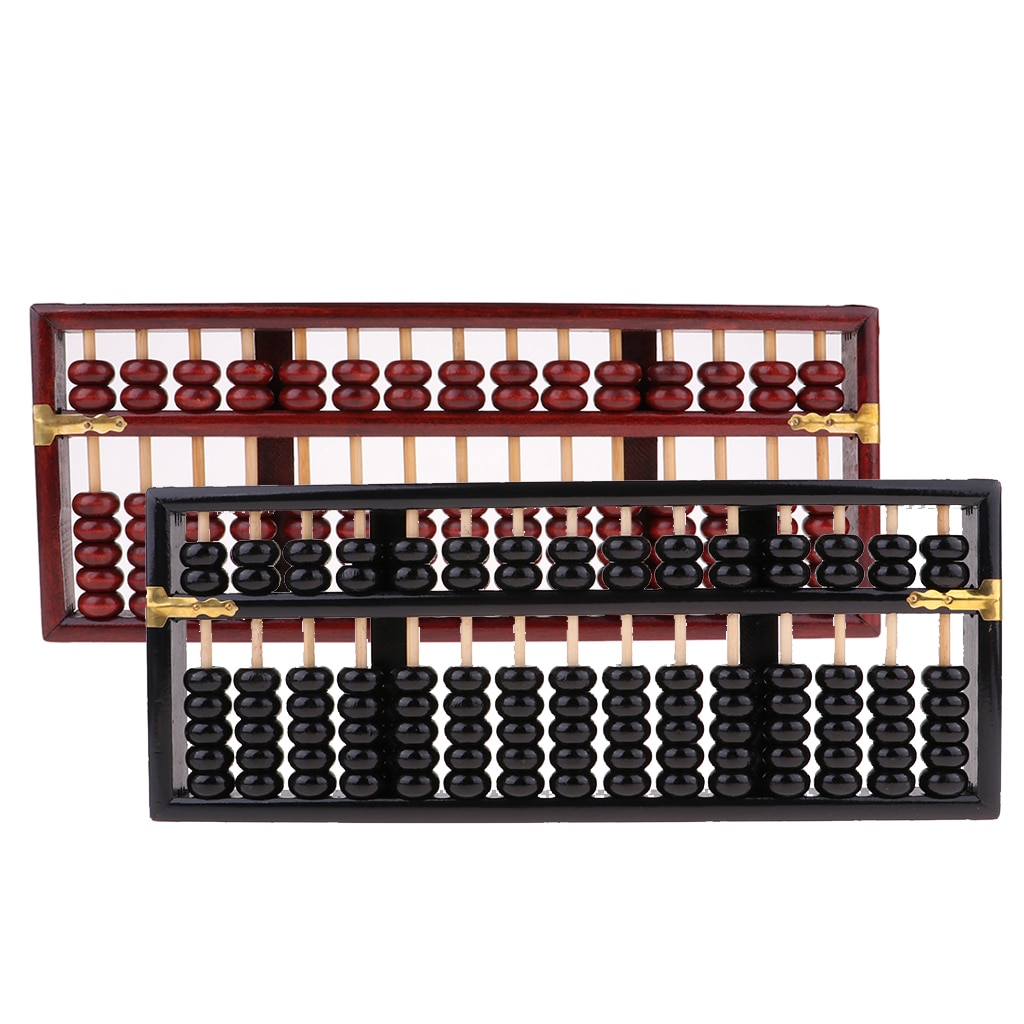 Vintage Houten Chinese Abacus Kraal Rekenkundige Rekenmachine Tool