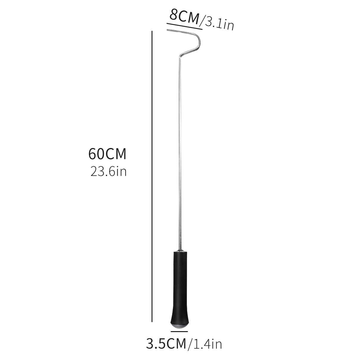 Durable Telescopic Reptile Snake tongs Stick Snake Catcher Snake Clamp Grabber Wide Jaw tongs Tool Heavy Duty Stainless Steel: with Handle