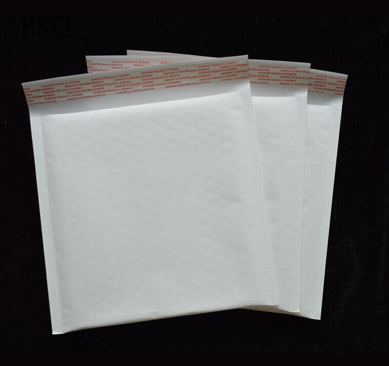 100p cs/lot White Kraft Bubble Mailers Padded Envelopes Bags Self Seal Business School Office Supplies