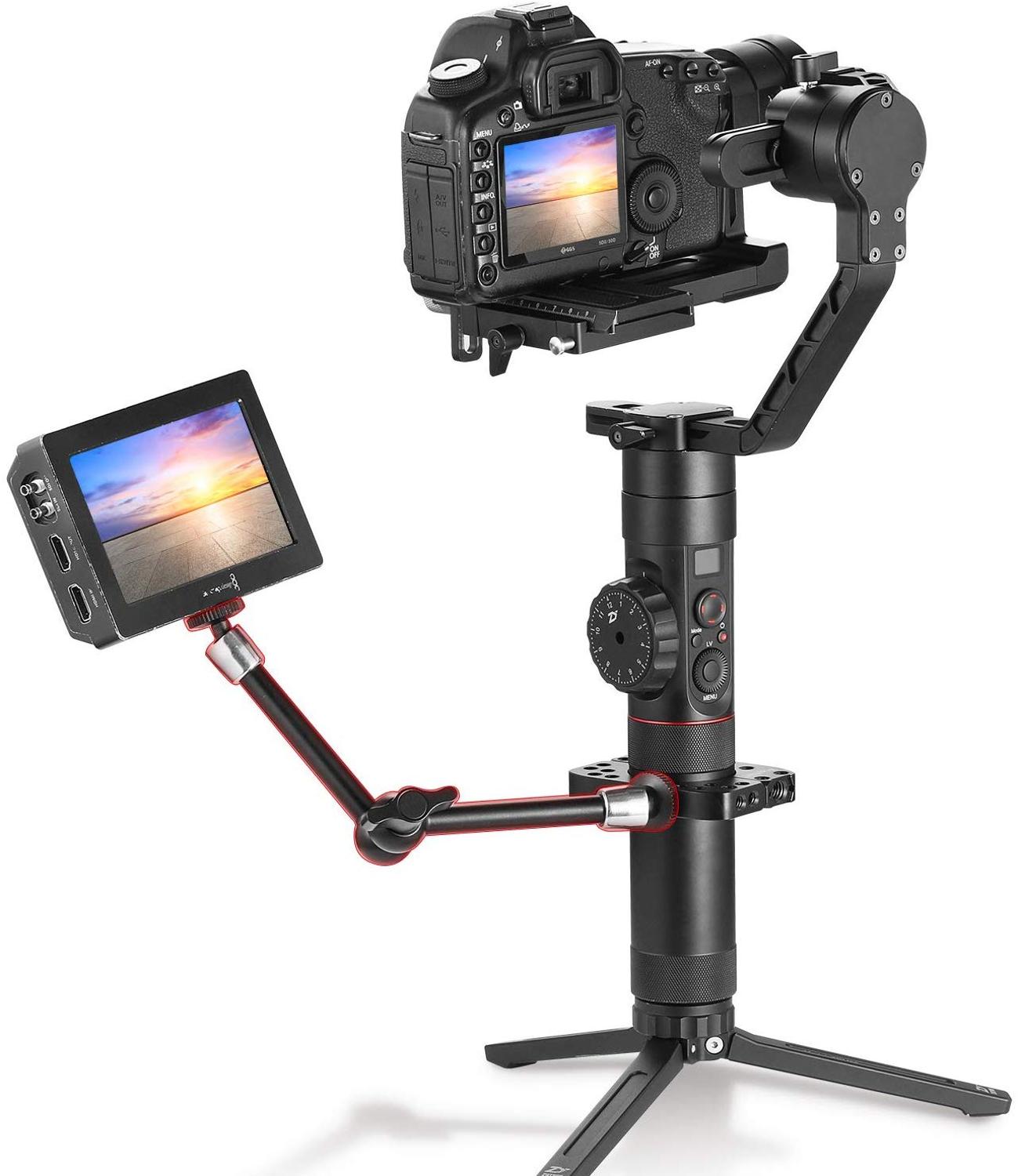11 inch Adjustable Power Articulating Magic Arm with Both 1/4" Thread Screw for LCD Monitor/LED Lights