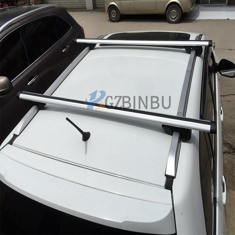 Roof crossbar Car roof luggage rack Roof aluminum luggage rack Locked track luggage rack 135cm Crossbar Baggage rack