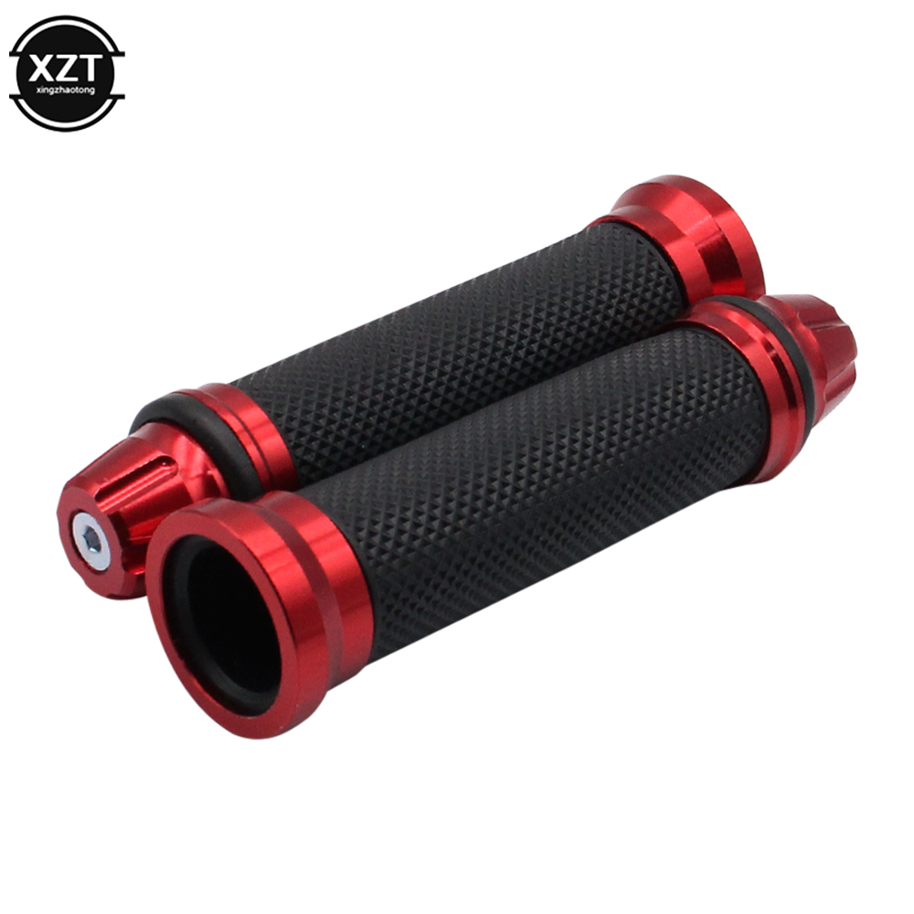 Motorcycle Grips Hand Rubber Pedal Biker Handlebar Clench Modified Handle Throttle Turn Grip Settle Handle Grips 22/24mm: Ivory