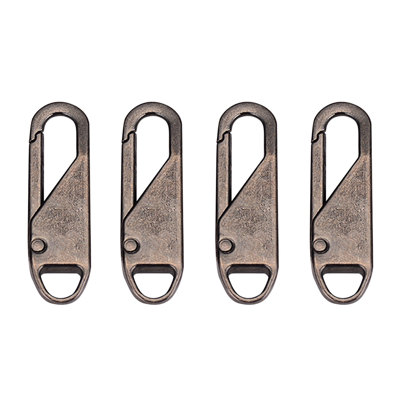 4pcs Universal Detachable Zipper Puller Metal Rubber Zipper For Bags Coats And Clothes: B