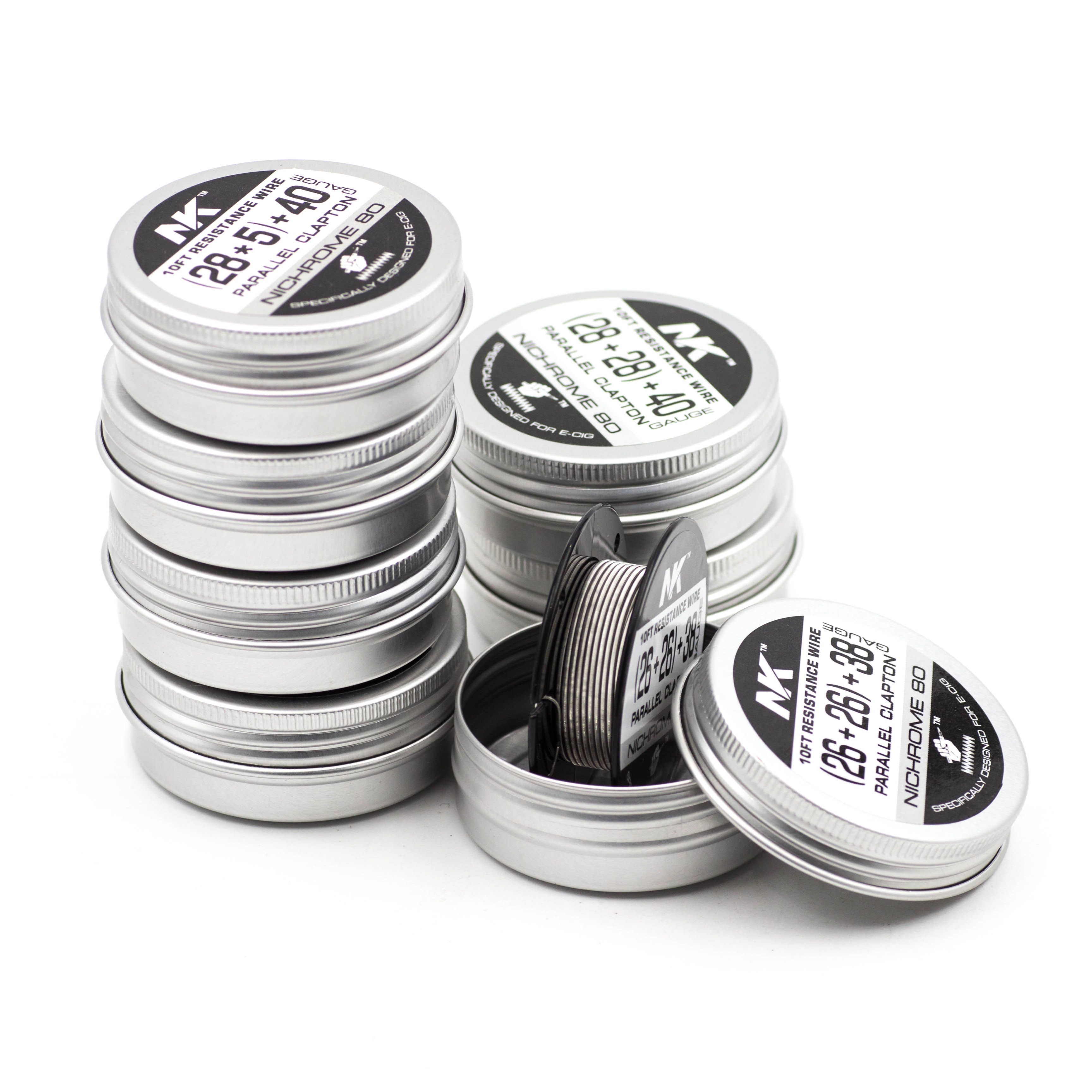 NK Ni80 filo di bobina Clapton fuso Nichrome sfalsato filo di riscaldamento alieno per Vape RDA RTA 10 piedi