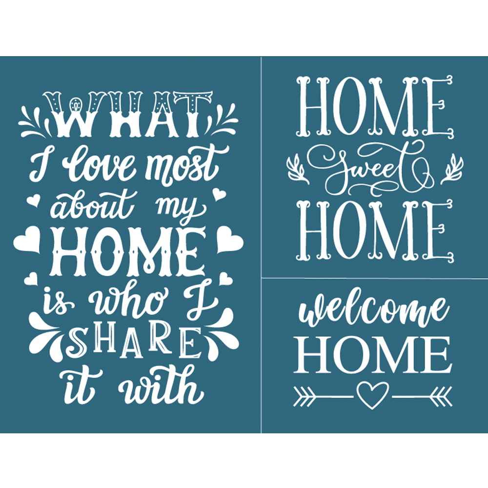 Alinacutle Kerst 8.5X11 "Herbruikbare Zelfklevende Zeefdruk Stencils Mesh Transfers Voor Woondecoratie Handgemaakte Ambachtelijke: Deep Blue