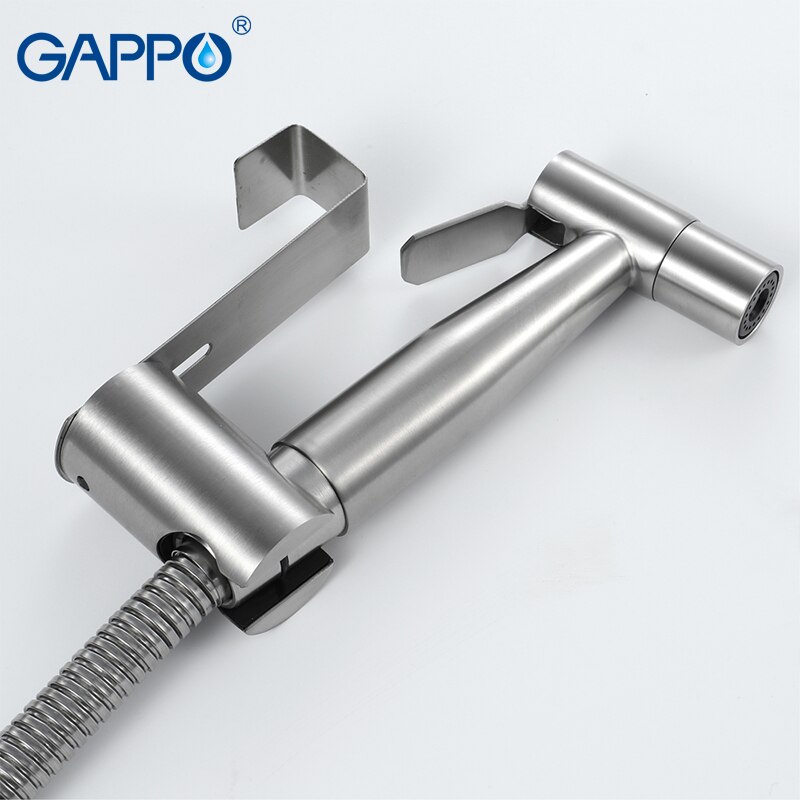 Gappo bidé badrum toalett vattenspray bidé rostfritt stål toalett bidé hygienisk dusch bärbar väggmonterad bidé dusch