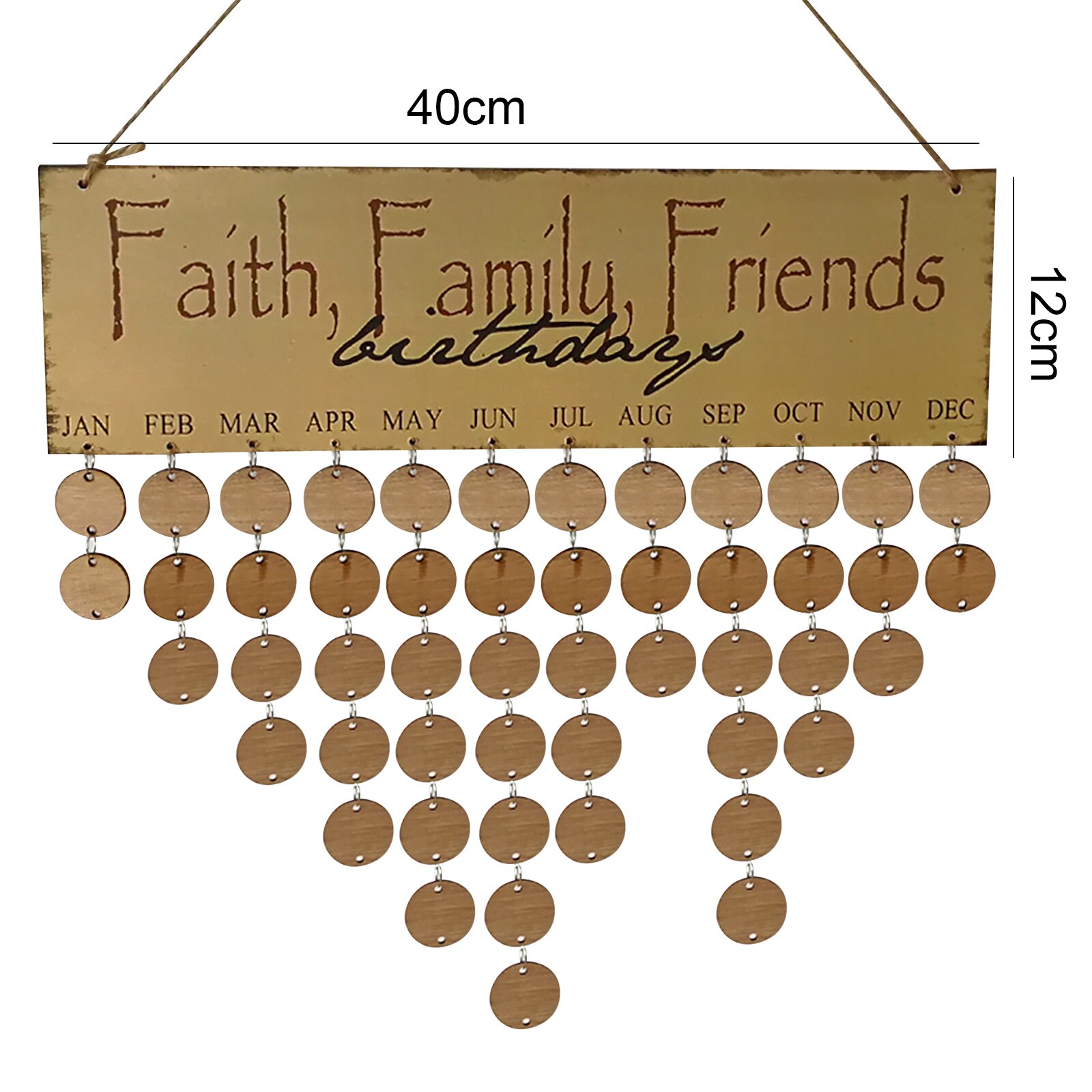 Creatieve Familie Decoratieve Lijst Houten Kalender Verjaardag Herinnering Boards Unieke Verjaardagsfeestje Decoratie Projecten