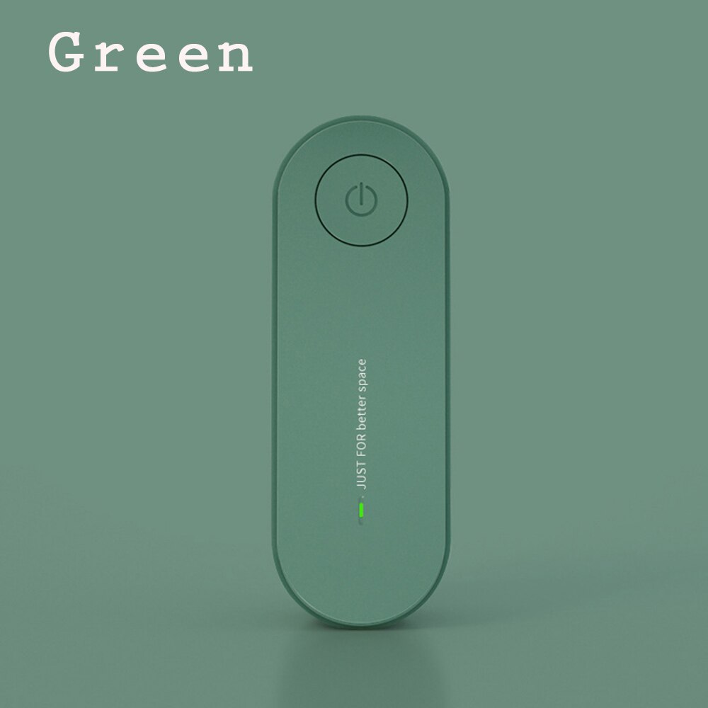 Portable Mini Plug in Air Freshener Purifier Decomposing Indoor Smokes Smell Radiation Protection Air Purifier US Plug: Green