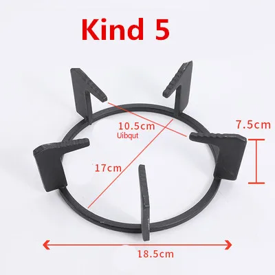 Soporte de hierro fundido para ollas y sartenes, estante para quemador, estufa de Gas, herramientas de cocina, accesorios de utensilios de cocina, protector de estufa: plum