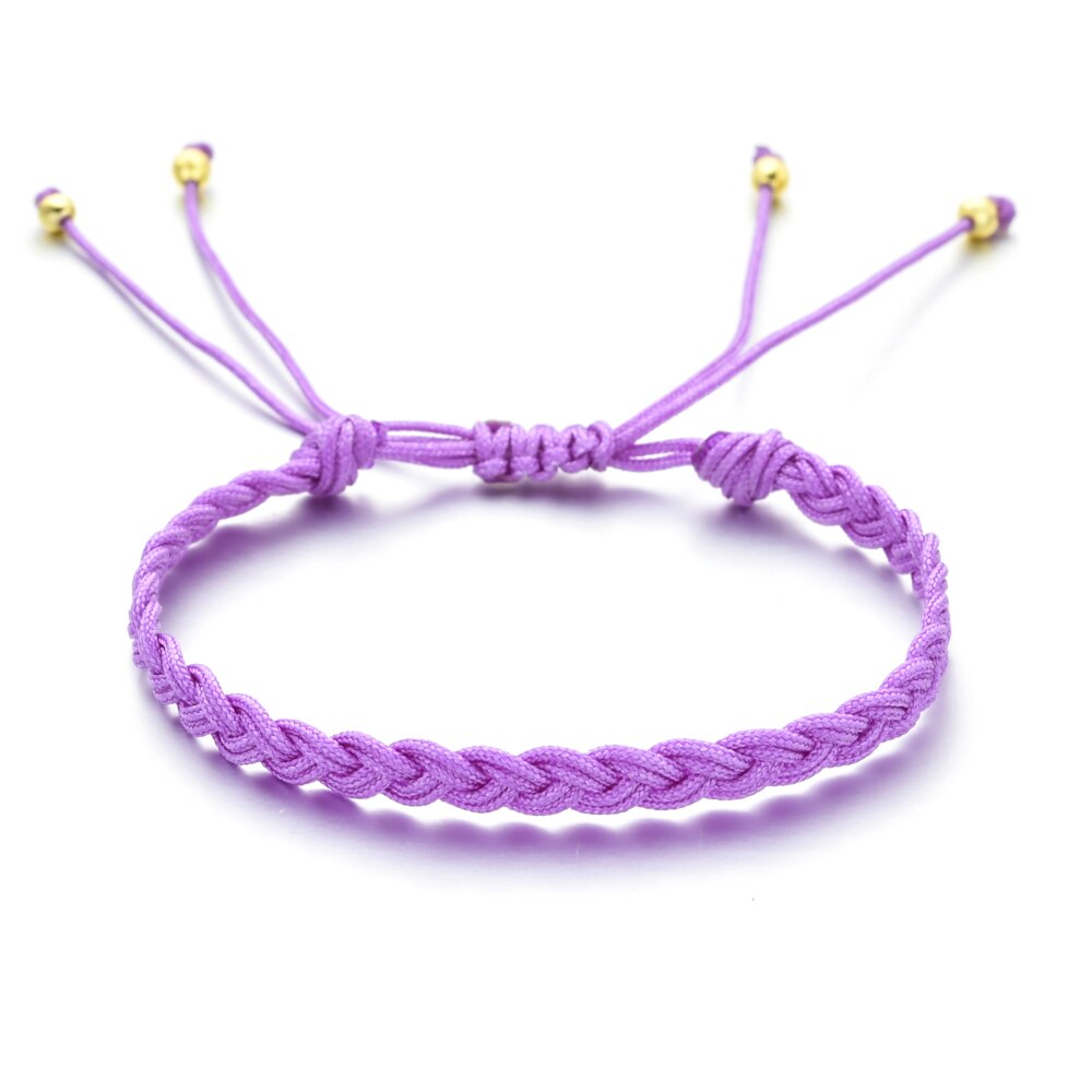 ZMZY Neue Einfache handgefertigt Seil Boho Gewinde Glück Seil Armbinde &Ampere; Armreifen Für Frauen Männer Freundschaft gewebte Regenbogen Armbinde: SL938