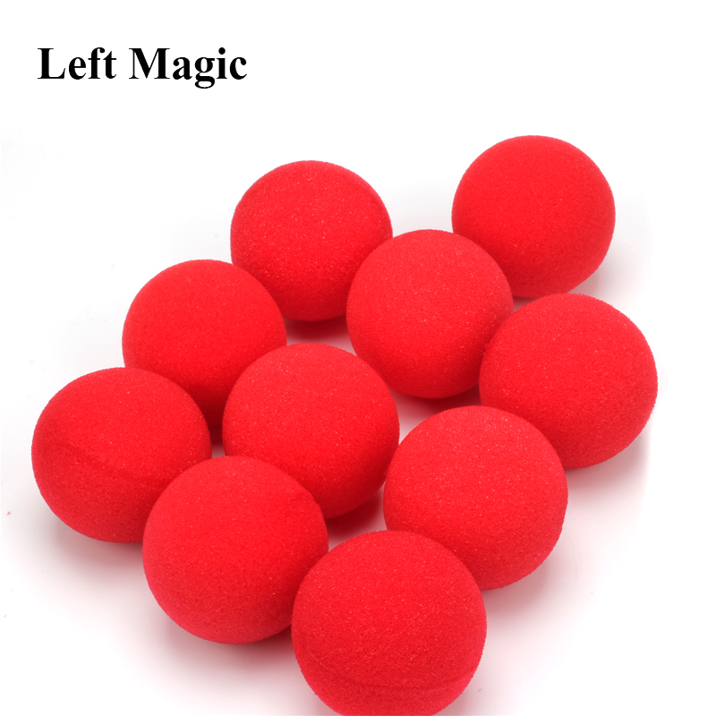 10Pcs 4.5Cm Vinger Spons Bal Goocheltrucs Klassieke Goochelaar Illusie Comedy Close-Up Stage Card Magic Accessoires e3132