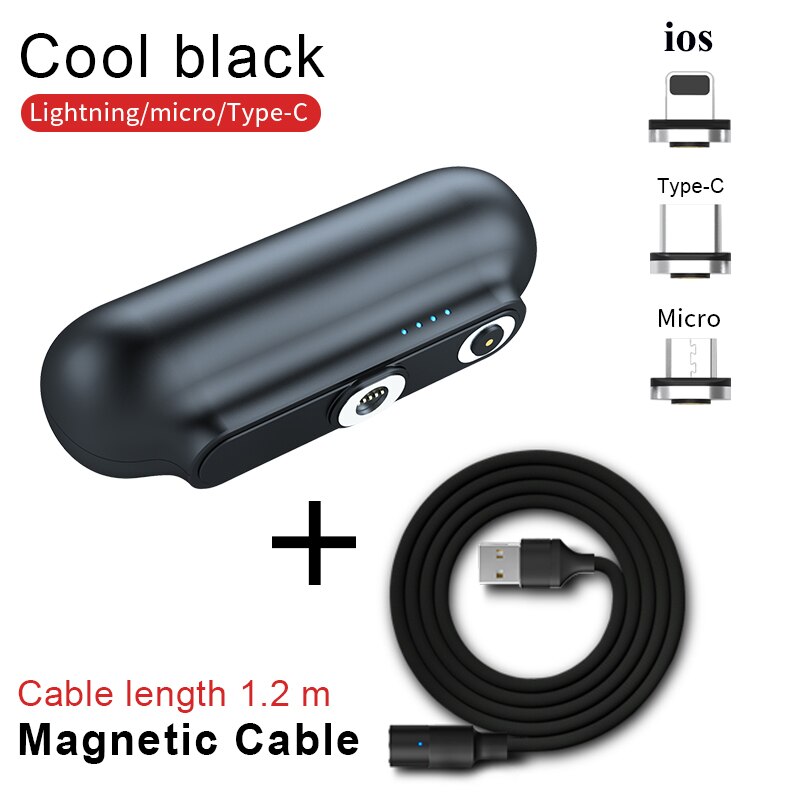 2600mAh Mini Magnet Charger Power Bank For iPhone 12 Emergency Portable External Battery PowerBank External Battery: Rose Red