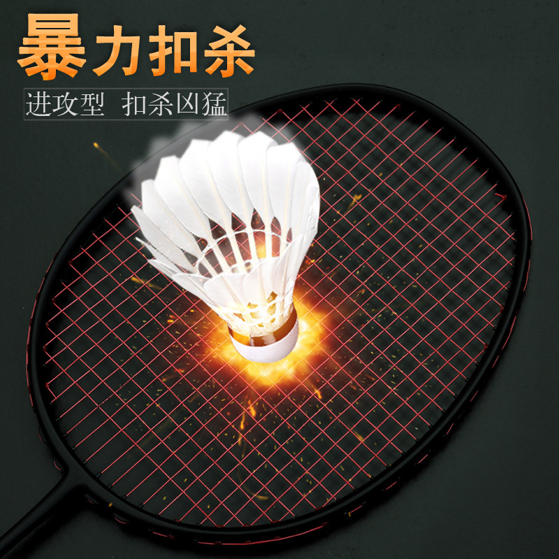 Pure Carbon Badminton Racket Different Performance Meet Your Different Style Ultra Light 6U Broken Wind Frame Training LJ3024JXD
