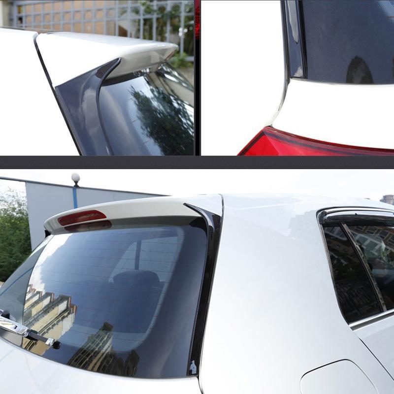 Accessories Spoilers For Volkswagen Vw Golf 7 Mk7 Abs Carbon Fiber Rear Spoiler Wings Car Styling 2Pcs