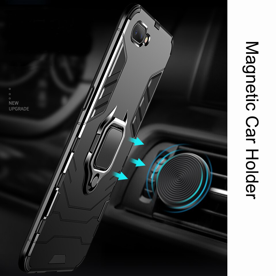 Voor OPPO RX17 Neo Case Siliconen Plastic Hybrid Armor Kickstand Phone Case Voor OPPO RX17 Neo CPH1893 R15X