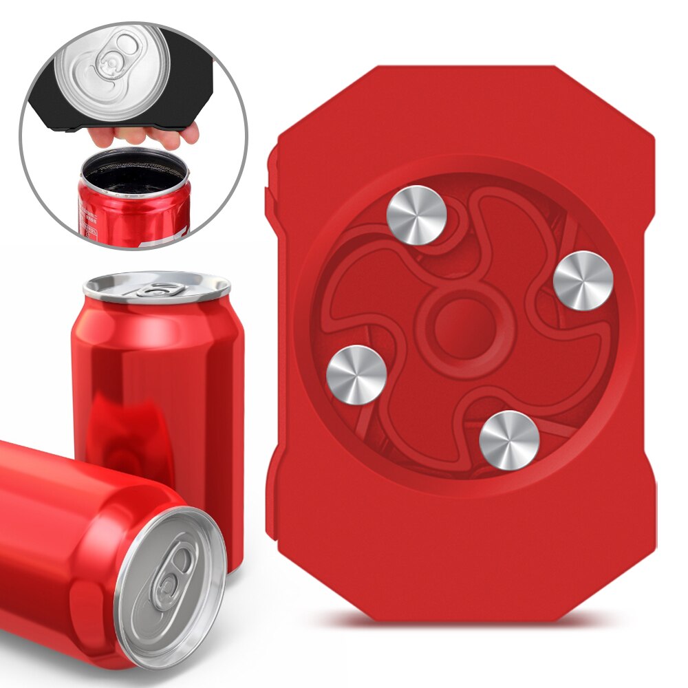 Go Swing Can Opener Hand Held-Safety Easy Manual Topless Can Opener Edge-Steel Top Openers Kitchen Tool Beer Bar Accessories