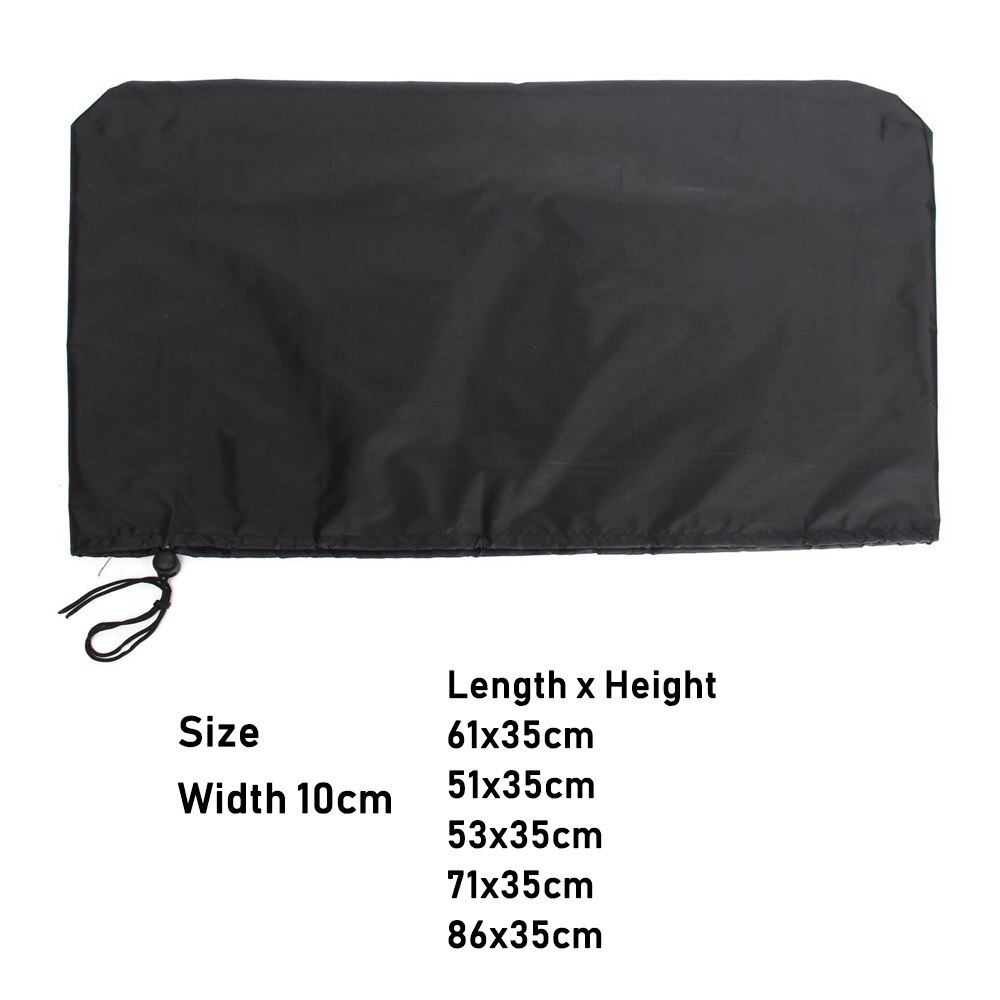 Computer Monitor Cover Tablets Flat Screen Cover Home Desktop Monitor Case Dust Cover PC TV Laptop Protectors Soft Lining: Black / 71x35cm