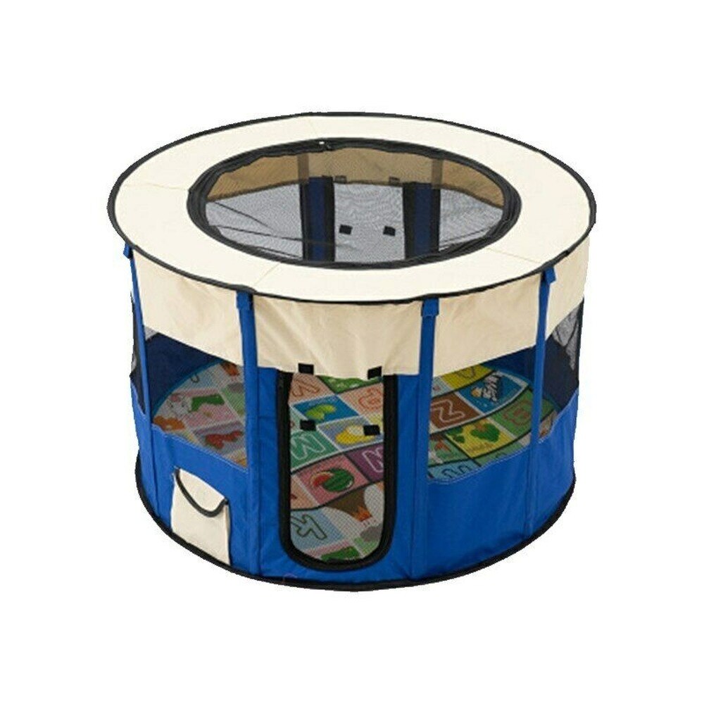 Outdoor Dog Cat Kennels Fences Pet Tent Houses For Small Large Dogs Foldable Playpen Indoor Puppy Cage Dog Crate Room: Blue / S 72x72x40cm