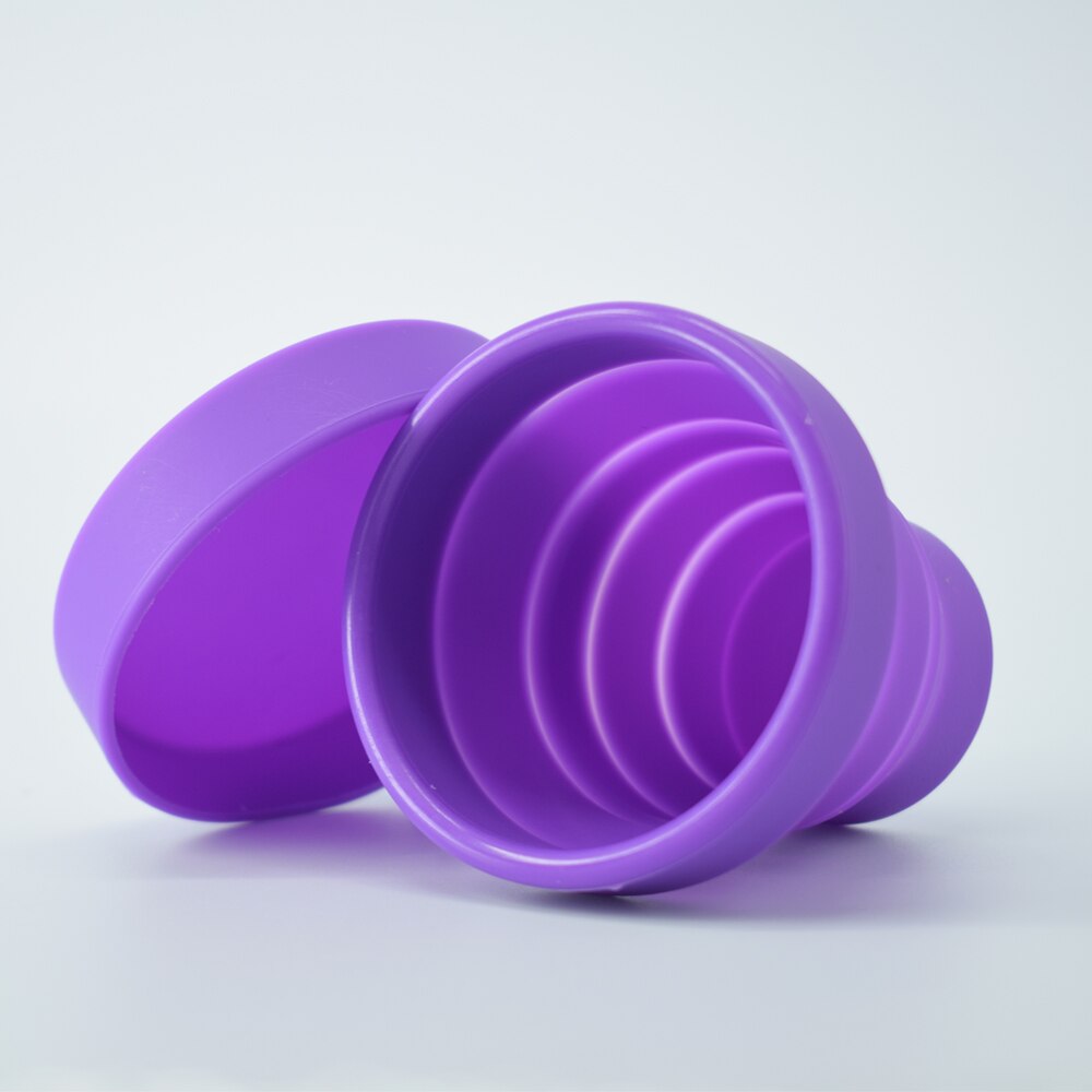10 pièces pliable stérilisateur coupe coupe menstruelle Silicona Flexible menstruel stérilisant tasse Copa Mestrual Esterilizador pour femme: Purple